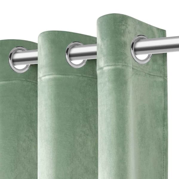Færdiglavet gardin med øjer VELVET SOFT 140x250 fløjlssalvie