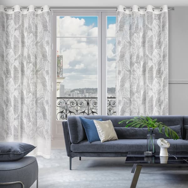 Valmis verho silmukoilla LINNEA 140x250 Eurofirany valkoinen