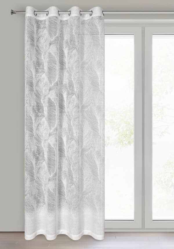 Valmis verho silmukoilla LINNEA 140x250 Eurofirany valkoinen