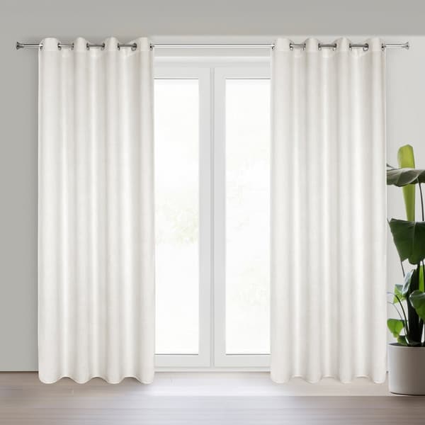 Færdiglavet gardin med øjer ALETA 135x250 Eurofirany lys beige