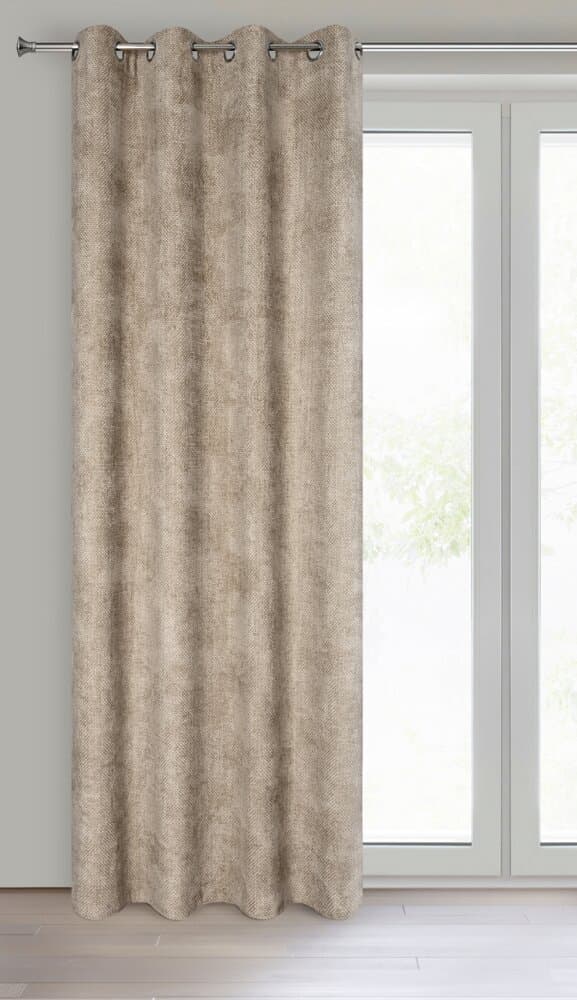 Færdiglavet gardin med øjer ALETA 135x250 Eurofirany beige