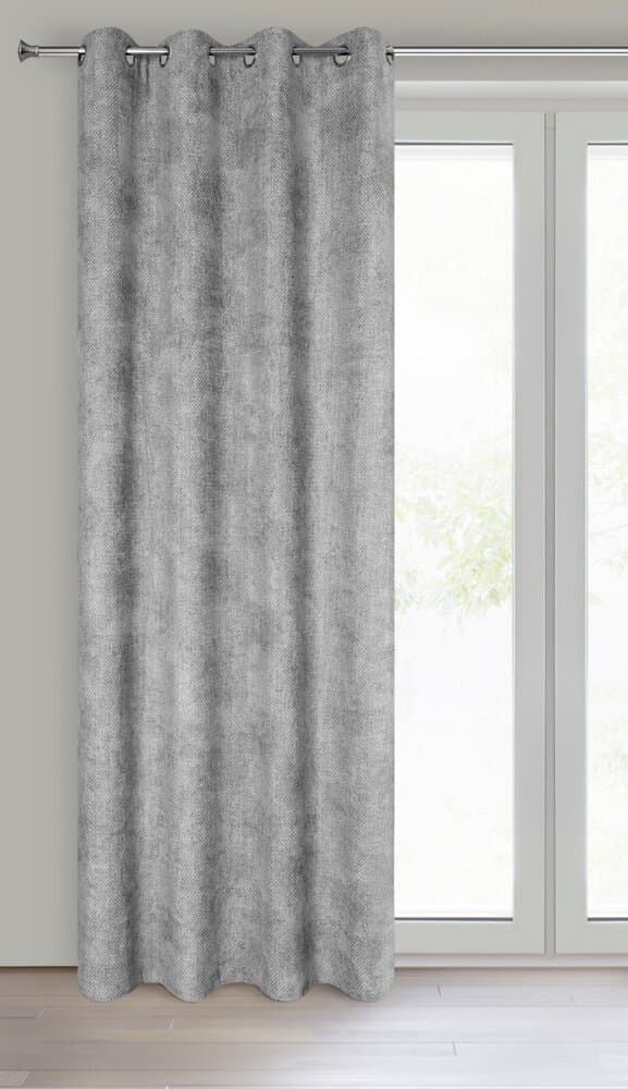 Færdiglavet gardin med øjer ALETA 135x250 Eurofirany ask