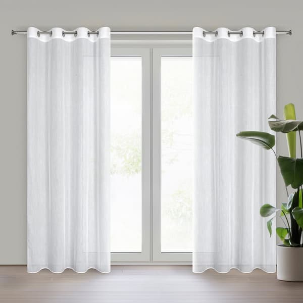 Valmis verho silmukoilla ANNA 140x250 Eurofirany valkoinen