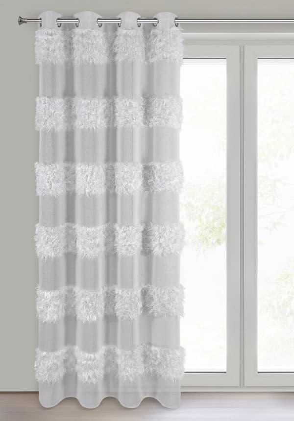 Färdig gardin med öljetter MARGARET 140x250 Eurofirany silver