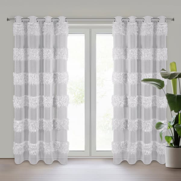 Färdig gardin med öljetter MARGARET 140x250 Eurofirany silver
