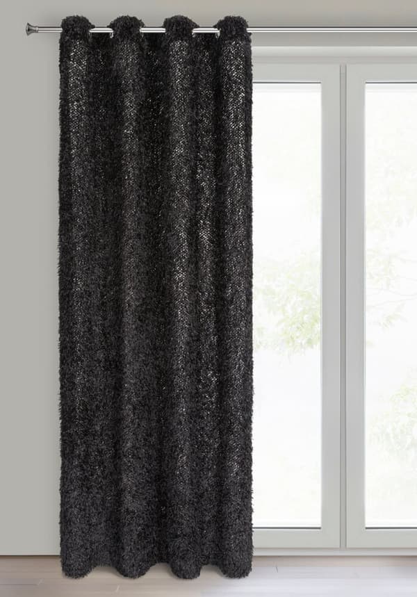 Valmis verho silmukoilla MARION 140x250 Eurofirany musta