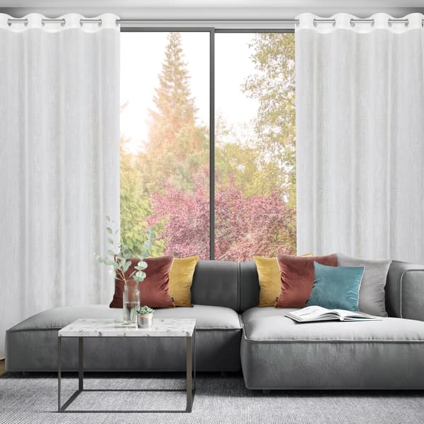 Färdig gardin med öljetter AMIRA 140x250 Eurofirany vit