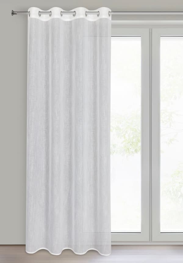 Färdig gardin med öljetter AMIRA 140x250 Eurofirany vit