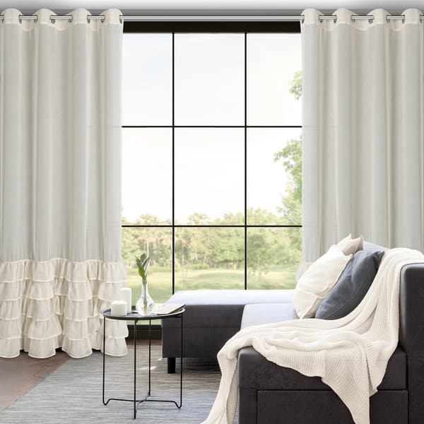 Färdig gardin med öljetter CARLI 140x250 Eurofirany beige