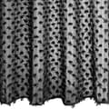 Miniatyrbillede 6 af 8: Færdiglavet gardin med øjer AURELIA 135x250 Eva Minge Eurofirany sorte chiffon pomponer