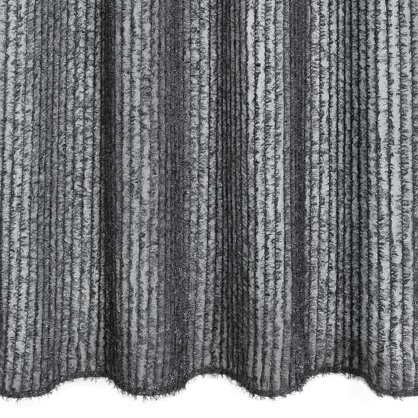 Valmiit verhot silmukoilla SELMA 135x250 Eva Minge Eurofirany musta sifonki mohair levitysraidat