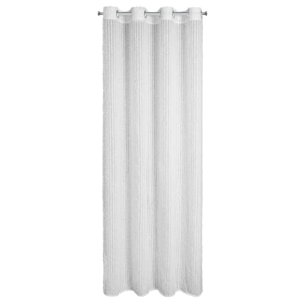 Færdiglavet gardin med øjer SELMA 135x250 Eva Minge Eurofirany hvid chiffon mohair påføringsstriber
