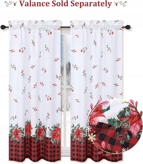 Vinduesgardin juledekoration 2stk 115cm