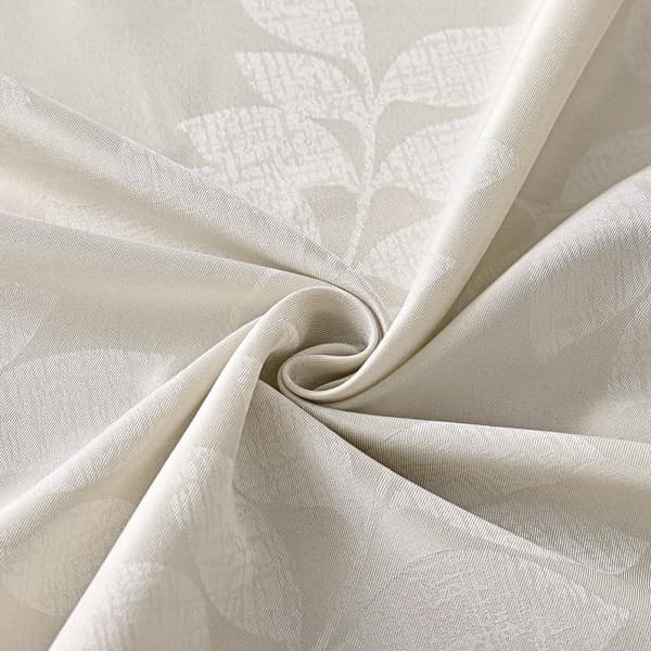 INF Elegant blad Jacquard mörkläggningsgardin för sovrum A