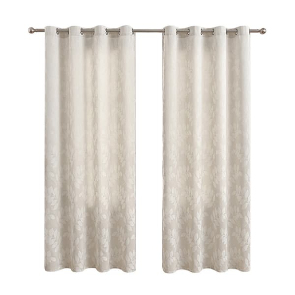 INF Elegant blad Jacquard mörkläggningsgardin för sovrum B