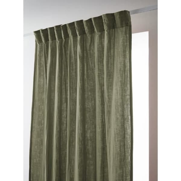 Gardinvåden "Gaïa" 140 x 240 cm "K cotton" - Gaïa Romarin - 1 panel 140 x 240 cm - Gaïa Romarin