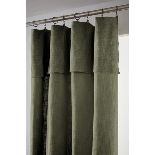 Justerbart gardin + 8 klämringar "Sixtine" 140 x 270 cm - Sixtine Thym - 2 justerbara paneler 140 x 270 cm - Sixtine Thym