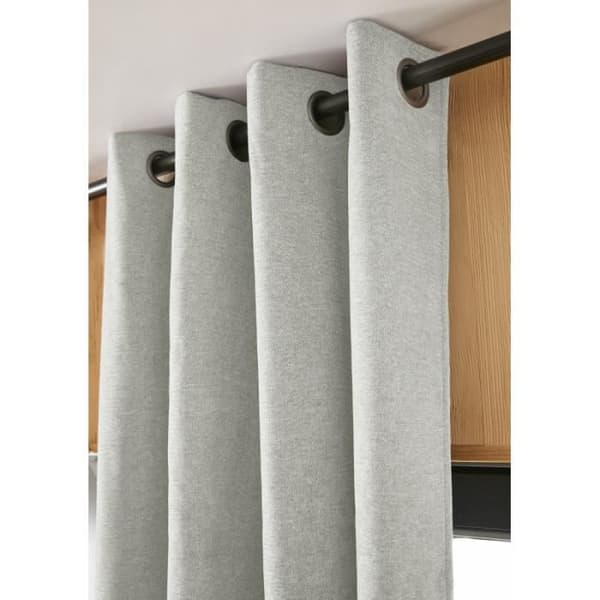 Ljud- och termiskt isolerande mörkläggningsgardin "Bjorn" 100% ogenomskinlig - Bjorn Eucalyptus - 1 mörkläggningspanel + fleece 140 x 1