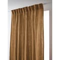 Miniatyrbild 1 av 2: Set om 2 gardiner med veckband "Gaïa" 140 x 240 cm "Bommullsgaze" - Gaïa Camel - 2 paneler 140 x 240 cm - Gaïa Camel