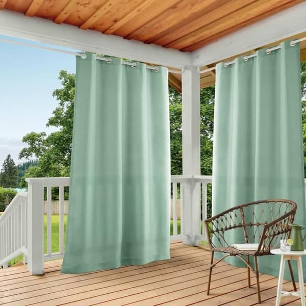 TOWN COUNTRY BASICS Cabana GT EH8112-02 2-108G Fönsterdraperi med ögla för inomhus/outdoor, Polyester, Vattenfärg, W 54 x