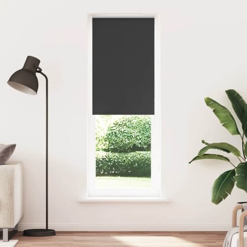 Rullgardin mörkläggning svart 80x230 cm tyg bredd 75,7 cm