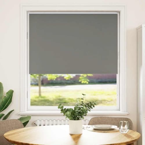 Rullgardin mörkläggning grå 95x150 cm tyg bredd 90,7 cm