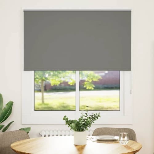 Rullgardin mörkläggning grå 120x130 cm tyg bredd 116,6 cm