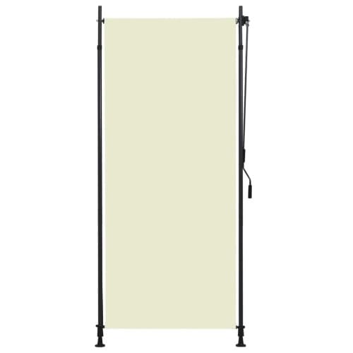 Rullgardin utomhus 100x270 cm gräddvit