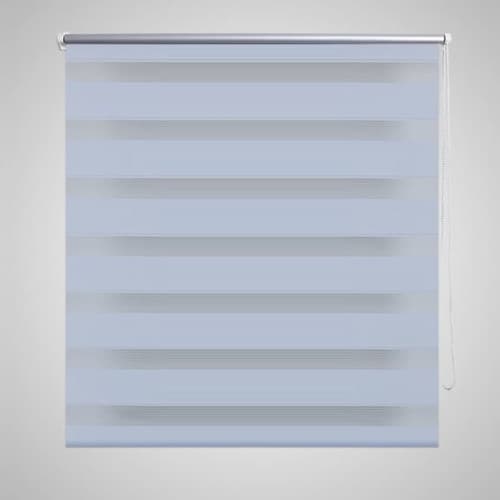 Rullgardin randig vit 120 x 230 cm transparent