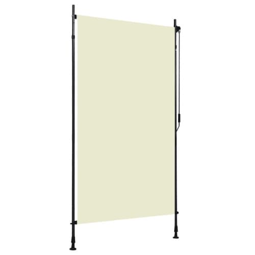 Rullgardin utomhus 120x270 cm gräddvit
