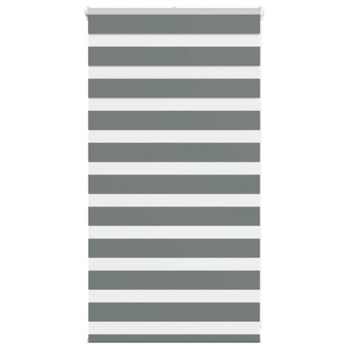 Rullgardin zebra mörkgrå 75x100 cm tyg bredd 70,9 cm polyester