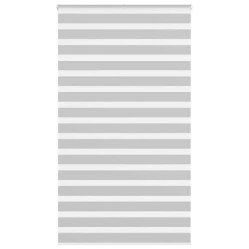 Rullgardin zebra ljusgrå 135x230 cm tyg bredd 130,9cm polyester