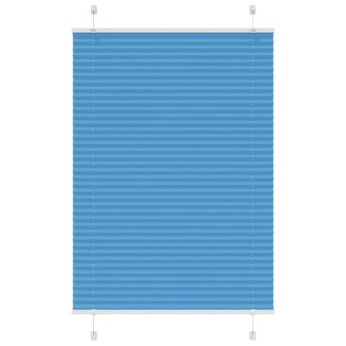Plisserad persienn blå 85x100 cm tyg bredd 84,4 cm polyester
