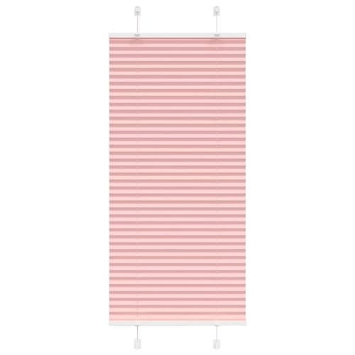 Plisserad persienn rosa 60x100cm tyg bredd 59,4cm polyester