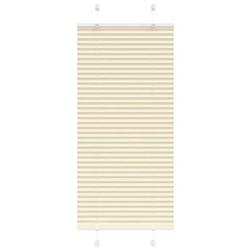 Plisserad persienn cremefärgad 55x150cm tyg bredd 54,4cm