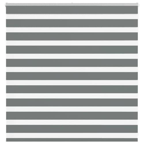 Rullgardin zebra mörkgrå 145x100 cm tyg bredd 140,9cm polyester