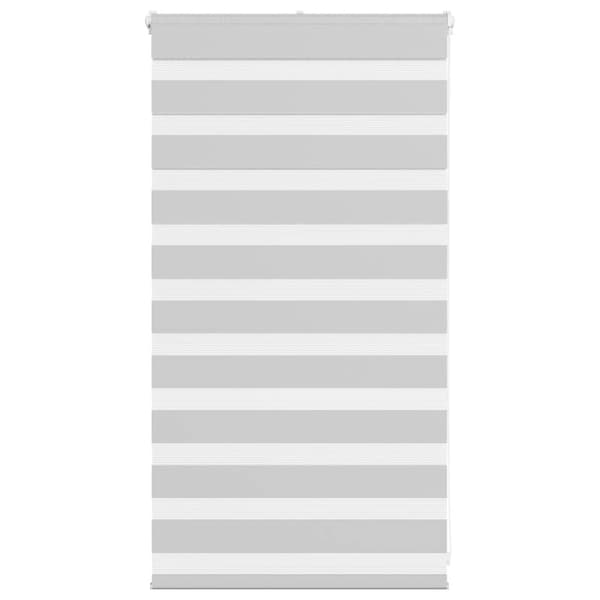 Rullgardin zebra ljusgrå 85x100 cm tyg bredd 80,9 cm polyester