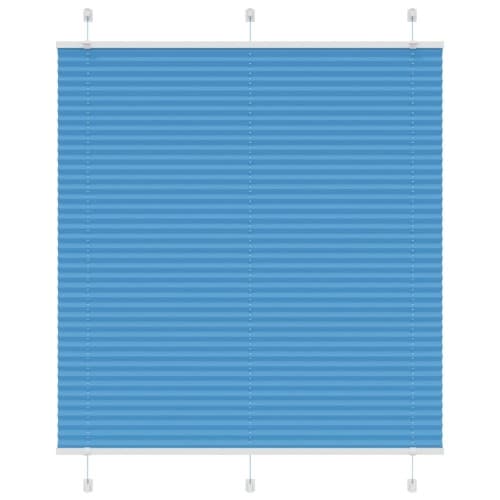 Plisserad persienn blå 115x100 cm tyg bredd 114,4cm polyester