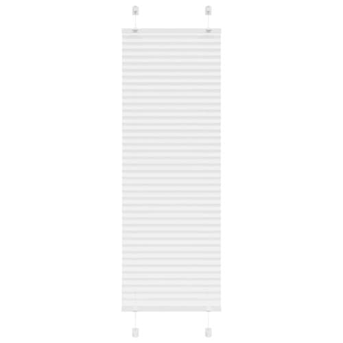 Plisserad persienn vit 50x150cm tyg bredd 49,4cm polyester