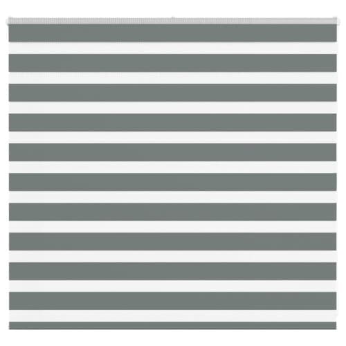Rullgardin zebra mörkgrå 165x100 cm tyg bredd 160,9cm polyester