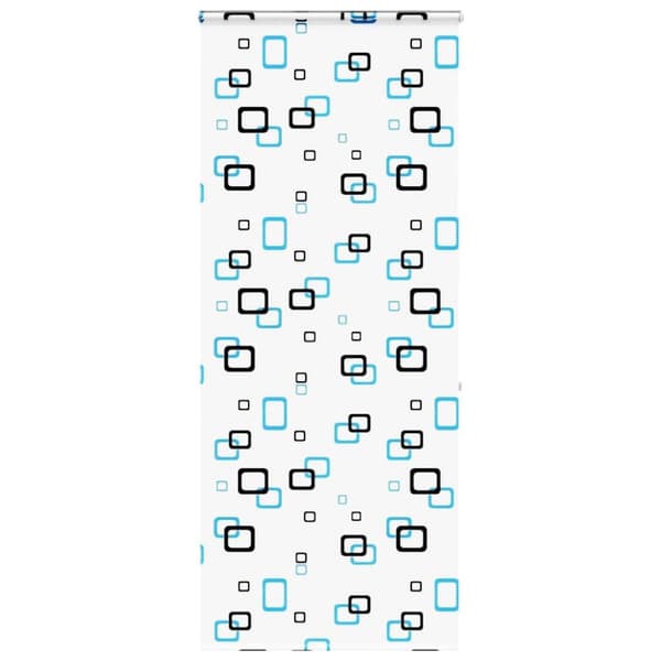 Duschrullgardin med kassett 110x240 cm tyg bredd 106 cm