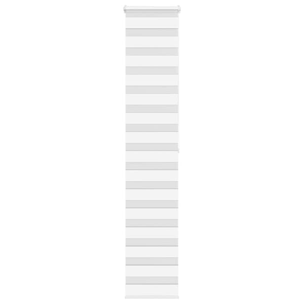 Rullgardin zebra vit 40x200 cm tyg bredd 35,9 cm polyester