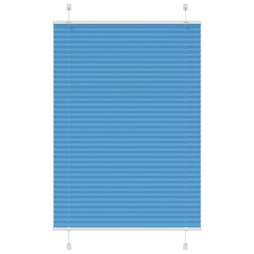 Plisserad persienn blå 90x100 cm tyg bredd 89,4 cm polyester