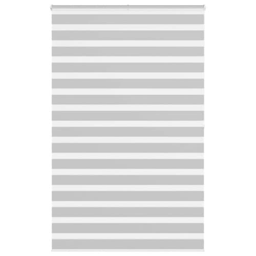 Rullgardin zebra ljusgrå 145x200 cm tyg bredd 140,9cm polyester