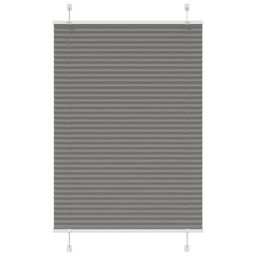 Plisserad persienn antracit 90x150cm tyg bredd 89,4cm polyester