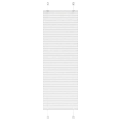 Plisserad persienn vit 40x100cm tyg bredd 39,4cm polyester