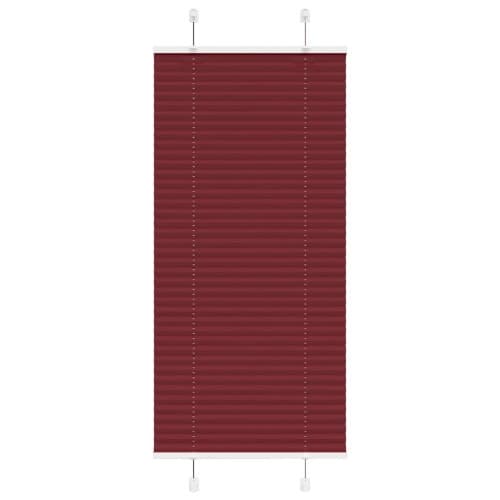 Plisserad persienn Bordeaux röd 60x100cm tyg bredd 59,4cm