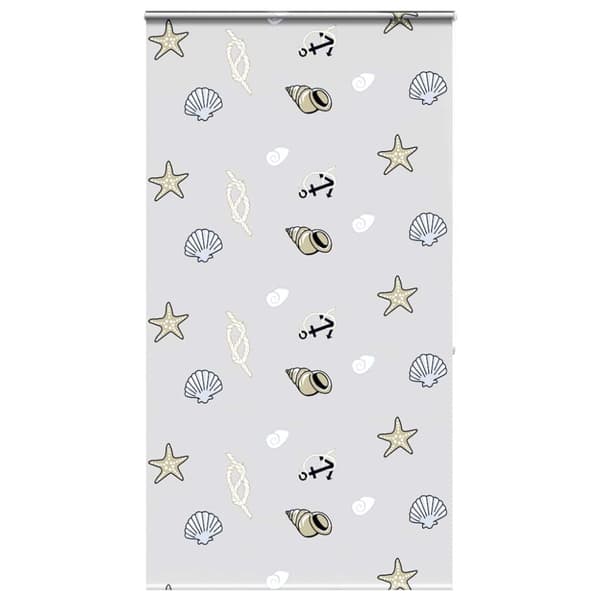 Duschrullgardin med kassett 130x240 cm tyg bredd 126 cm