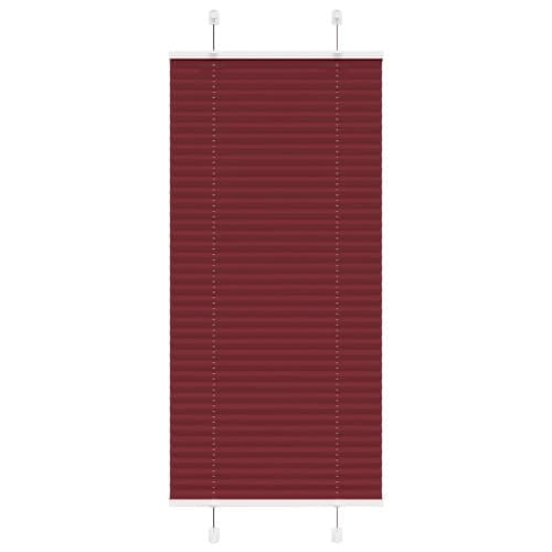 Plisserad persienn Bordeaux röd 55x150 cm tyg bredd 54,4 cm