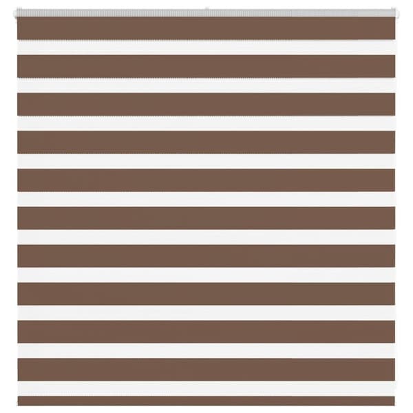Rullgardin zebra brun 145x100 cm tyg bredd 140,9 cm polyester